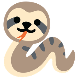 sloth and snake