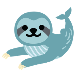 sloth and spouting whale