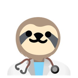 sloth and stethoscope