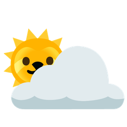 sloth and sun behind cloud