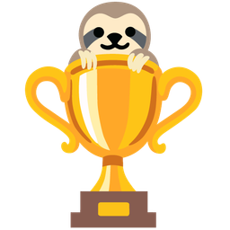 sloth and trophy