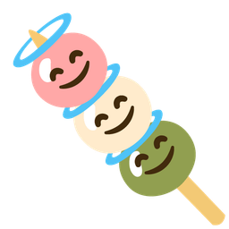 smiling face with halo and dango