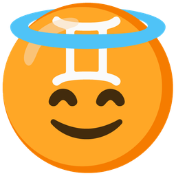 smiling face with halo and Gemini