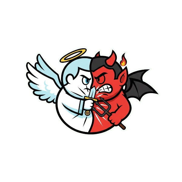 Smiling face with halo and Ogre