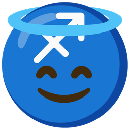 smiling face with halo and Sagittarius