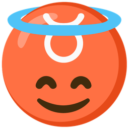 smiling face with halo and Taurus