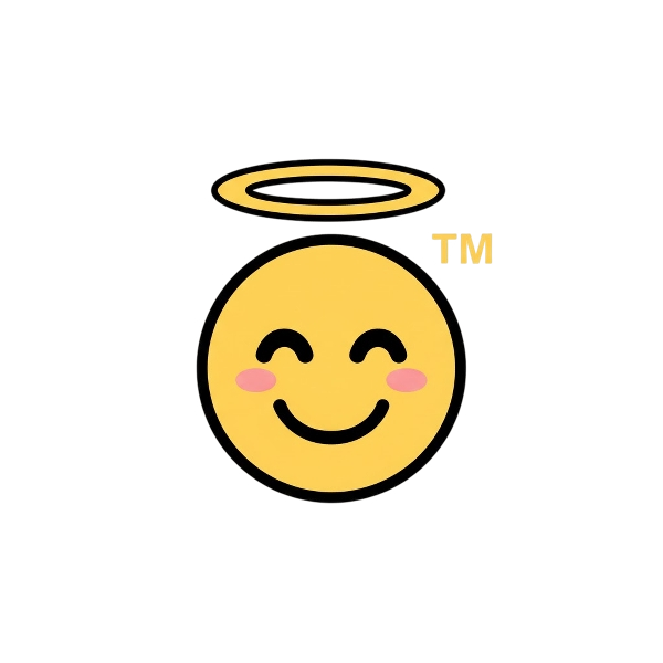 Smiling face with halo and Trade mark