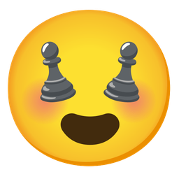 smiling face with heart-eyes and chess pawn