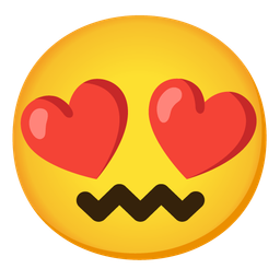 smiling face with heart-eyes and confounded face