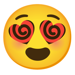 smiling face with heart-eyes and face with crossed-out eyes