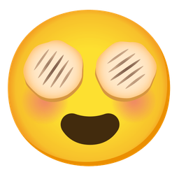 smiling face with heart-eyes and flatbread