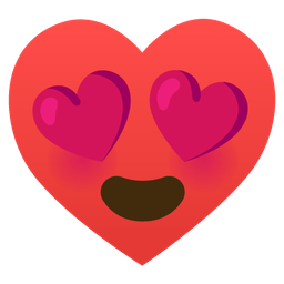 smiling face with heart-eyes and heart suit