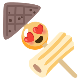 smiling face with heart-eyes and oden