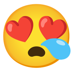 smiling face with heart-eyes and sleepy face