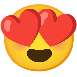smiling face with heart-eyes and smiling face with heart-eyes