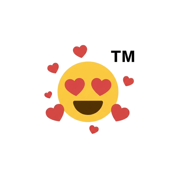 Smiling face with heart-eyes and Trade mark