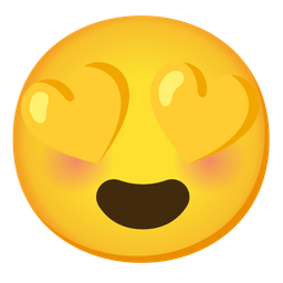 smiling face with heart-eyes and yellow heart