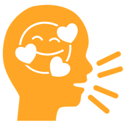 smiling face with hearts and bust in silhouette