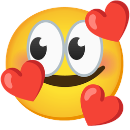 smiling face with hearts and eyes