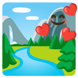 smiling face with hearts and national park