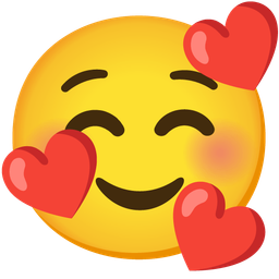 Smiling face with hearts and Smiling face