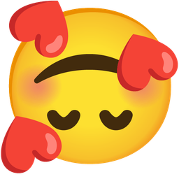 Smiling face with hearts and Upside-down face