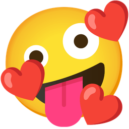 Smiling face with hearts and Zany face