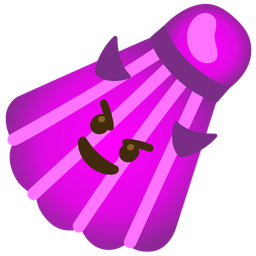 smiling face with horns and badminton