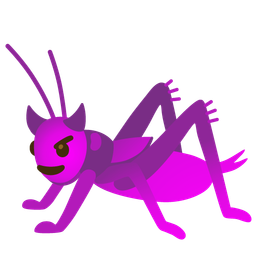 smiling face with horns and cricket