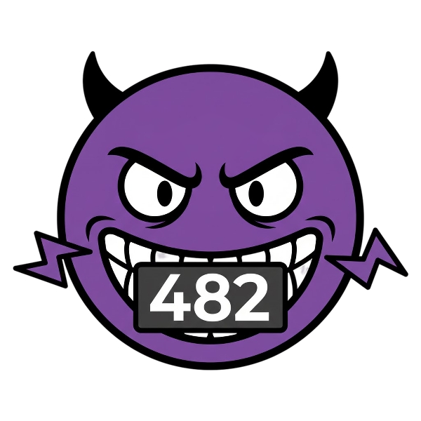 Smiling face with horns and Input numbers