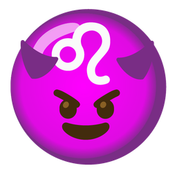 smiling face with horns and Leo