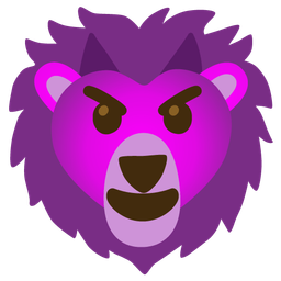 smiling face with horns and lion