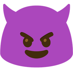 smiling face with horns and magic wand