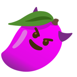 smiling face with horns and mango