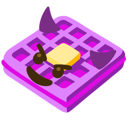 smiling face with horns and waffle