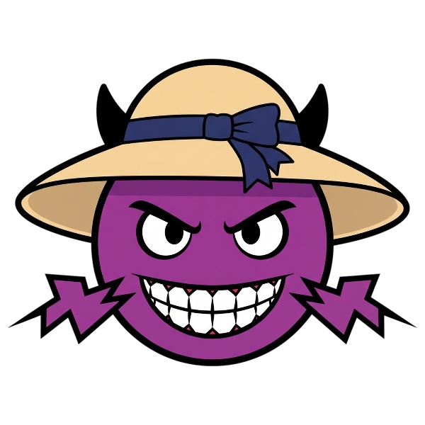 Smiling face with horns and Woman’s hat