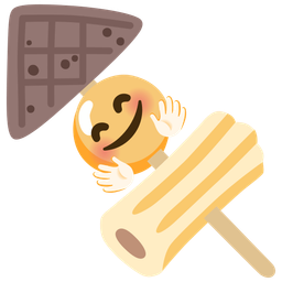 smiling face with open hands and oden