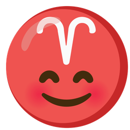 smiling face with smiling eyes and Aries