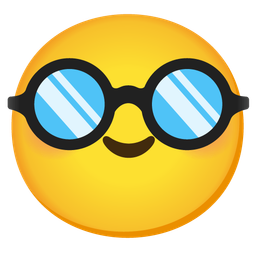 smiling face with smiling eyes and disguised face