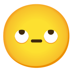 smiling face with smiling eyes and face with rolling eyes