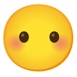 smiling face with smiling eyes and face without mouth