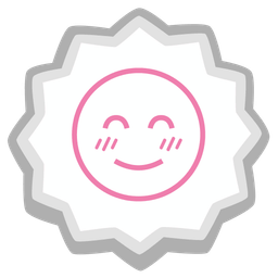 smiling face with smiling eyes and fish cake with swirl