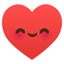 smiling face with smiling eyes and heart suit