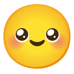 smiling face with smiling eyes and pleading face