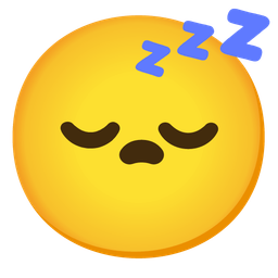 smiling face with smiling eyes and sleeping face