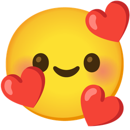 Smiling face with smiling eyes and Smiling face with hearts