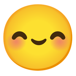 smiling face with smiling eyes and smiling face with smiling eyes