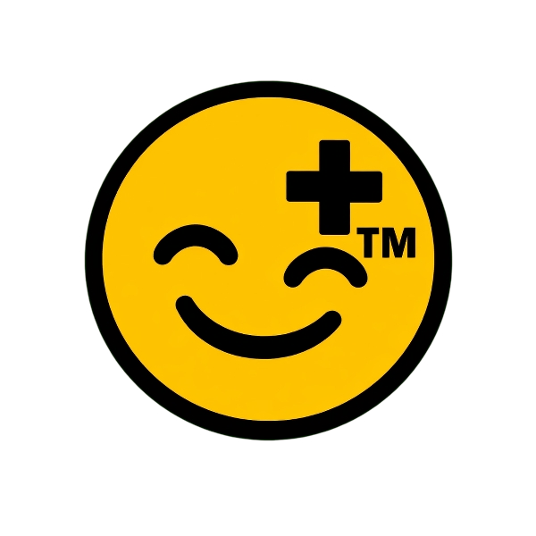 Smiling face with smiling eyes and Trade mark