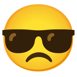 Smiling face with sunglasses and Angry face