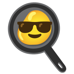 Smiling face with sunglasses and Cooking